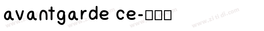 avantgarde ce字体转换